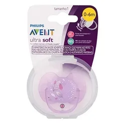 CHUPETA AVENT ULTRA SOFT C/1 ROSA 0-6M