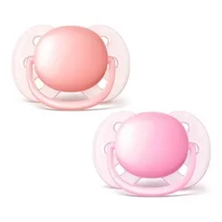 CHUPETA AVENT ULTRA SOFT C/2 ROSA 0-6M