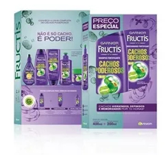 FRUCTIS PACK SH 400ML + COND 200ML  CACHOS PODEROSOS
