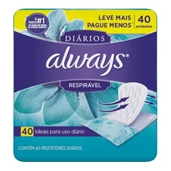 ALWAYS PROT DIARIO RESPIRABLE 40UN