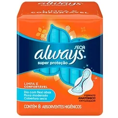 ALWAYS SUPER PROTEÇÃO SECA S/ABAS C/8