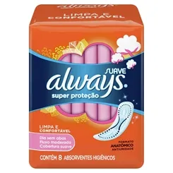 ALWAYS SUPER PROTEÇÃO SUAVE S/ABAS C/8