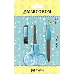 MARCO BONI KIT MANICURE INF.C/3 ITENS BLUE LINE 6197