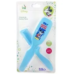 ESCOVA+PENTE MICKEY MOUSE LILLO AZUL REF 302320