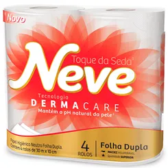PAPEL HIGIENICO NEVE NEUTRO 4X30M