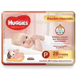 FRALDA MONICA HUGGIES SUPREME CARE JUMBO P C/28
