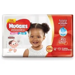 FRALDA MONICA HUGGIES SUPREME CARE JUMBO XXG C/16