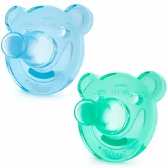 CHUPETA AVENT SUPER SOOTHIE C/2 AZUL/VERDE