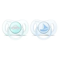 MINI CHUPETA AVENT 0-2M AZUL/VERDE C/2
