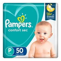 FRALDA PAMPERS CONFORT SEC MEGA P C/50