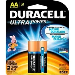 PILHA DURACEL ULTRA POWER  AA PEQ.C/2