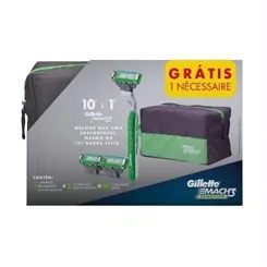 GILLETTE MACH 3 SENS APAR+2 CAR+NECESSAIRE