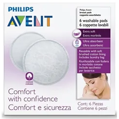 ABSORVENTES LAVAVEIS P/SEIOS AVENT