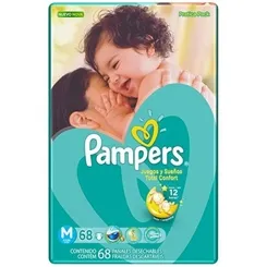 FRALDA PAMPERS T.CONF M C/68