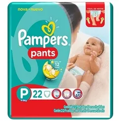 FRALDA PAMPERS PANTS P C/22