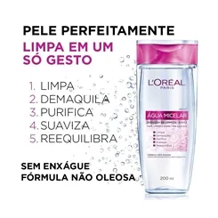 AGUA MICELAR LOREAL DEMAQUILANTE 200ML