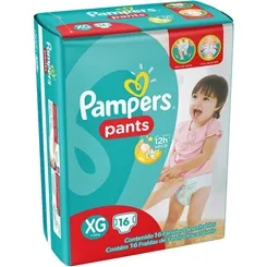 FRALDA PAMPERS PANTS XG C/16