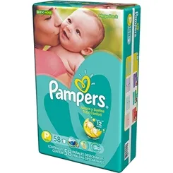 FRALDA PAMPERS T.CONF P C/58