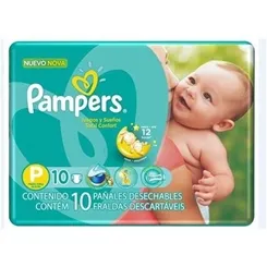 FRALDA PAMPERS T.CONF P C/10