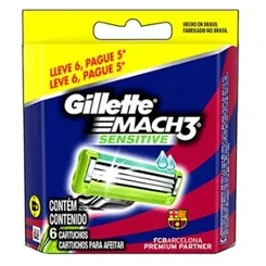 GILLETTE MACH 3 SENSITIVE CART.C/6