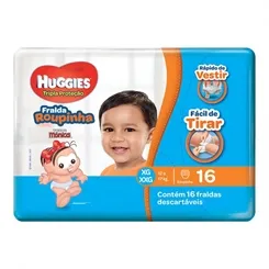 FRALDA MONICA HUGGIES VESTE FAC XG/XXG C/16
