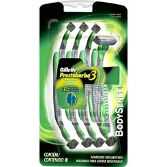 GILLETTE PREST 3 APAR BODYSENSE C/8