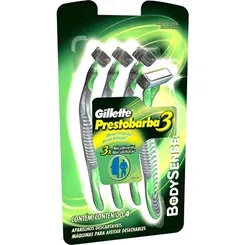 GILLETTE PREST 3 APAR BODYSENSE C/4