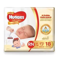 FRALDA MONICA HUGGIES RN C/18