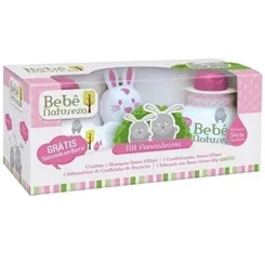 BEBE NATUREZA KIT SH COND SAB COELHINHO ROSA