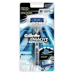 GILLETTE MACH 3 TURBO APARELHO+CARTUCHO