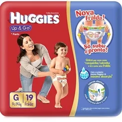 FRALDA HUGGIES UPEGO G C/19