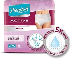 FRALDA PLENITUDE ACTIVE FEM G/XG C/8