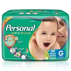 FRALDA PERSONAL BABY REG G 9UN