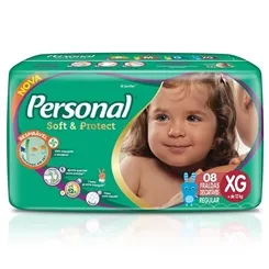 FRALDA PERSONAL BABY REG XG 8 UN