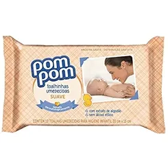 LENCOS UMED.POM POM P.BABY C/50