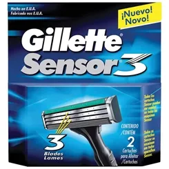 GILLETTE SENSOR 3 C/2 CARGA