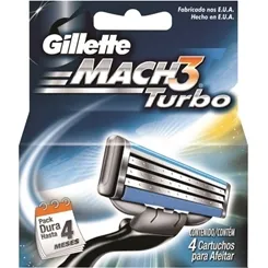 GILLETTE MACH 3 TURBO CART.C/4