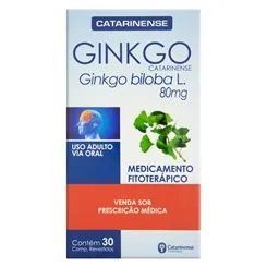 GINKGO CATARINENSE 80 MG 30 CP S CATAR