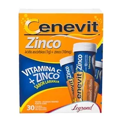 CENEVIT 1G ZINCO C/30 LARANJA