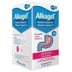ALKAGEL MORANGO 240ML EMS