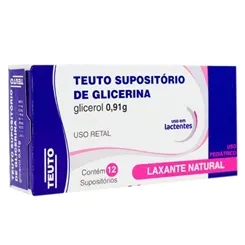 SUPOSITORIO GLICERINA INFANTIL C/12 TEUTO
