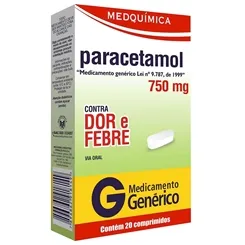PARACETAMOL 750MG C/20 MEDQUIMICA