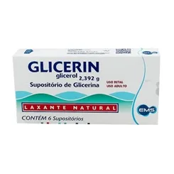 GLICERIN ADULTO C/6 SUPOSIT