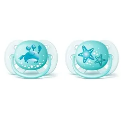 CHUPETA AVENT ULTRA SOFT C/2 AZUL 0-6M.